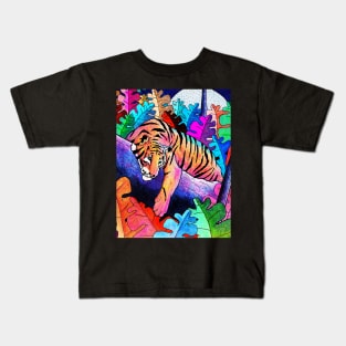 The lazy tiger Kids T-Shirt